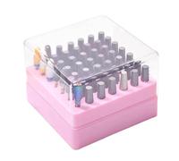 Nail Drill Bit Box 49 Holes Space-saving Container