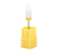 Nail Drill Bit Corn Shape Ceramic Grinding Lightweight Portable Electric Grinder Accessory For Nail Carving Polishing Reshape (Extra fine grained XF yellow box)