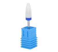 Nail Drill Bit Grinding Stone Corn Head Shape for Electric Grinding Machine, Extra Coarse XC Black Box, Ceramic Nail File for Carving, Polishing, Reshaping Nails, Professional (Medium grinding M blue