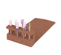 Nail Drill Bit Holder, Nail Drill Bit Storage Case,23 Holes Silicone Nail Polishing Head Rack | Foldable Polishing Manicure Chuck for Salon