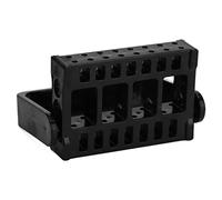 Nail Drill Bit Holder Stand, Suitable Size Durable Professional Save Space Nail Drill Bits Storage Container for Grinding Tools for Nail Salon Home Use(black)