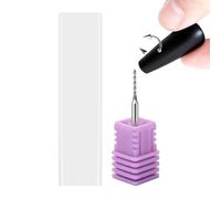 Nail Drill Bit, Quick Drill Tips, Tungsten Steel Nail Drill Attachment for Home, Beauty Salon, Women, Beginners, DIY, Art,