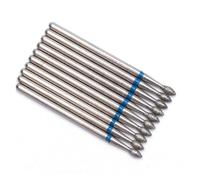 Nail Drill Bit Set, Nail Drill Bits Set for Manicure, Diamond Electric Nail Drill Bits for Manicure Pedicure Pack of 10 Multicolor(T26 43)
