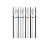 Nail Drill Bit Set, Nail Drill Bits Set for Manicure, Diamond Nail Drill Bit 3/32 Shank Pack of 5 Manicure Cutters Rotary Burr Accessories(Tp 882lx 030b)