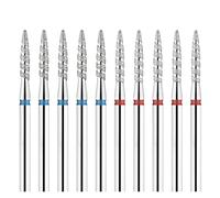 Nail Drill Bit Set, Nail Drill Bits Set for Manicure, Pack of 5 Diamond Nail Drill Bits for Cuticle and Electric File, Manicure Pedicure 3/32"(Tp 257lx 023b)