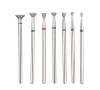 Nail Drill Bit Set, Nail Drill Bits Set for Manicure, Pack of 7 Diamond Milling Cutter Manicure Electric Nail Drill Bits(Tape2)