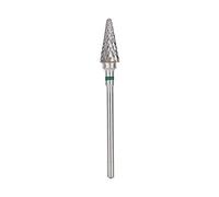 Nail Drill Bit, Tungsten Steel Nail Art Manicure Drill Bit, Electric Pedicure Manicure Grinding Head Cone Nail Drill Bit for Manicure Pedicure Salon Home Personal Use(Green label)