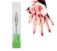 Nail Drill Bit, Tungsten Steel Nail Art Manicure Drill Bits, Electric Nail Drill Cuticle Cleaning Bit for Home Salon Acrylic Gel Nail Manicure Pedicure Tools, Nail Art Replacement Head (Green)