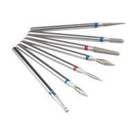 nail drill bits are suitable for both nail art nov Pack Of 7 Diamond Nail Drill Bits Set Multicolor(Royal Blue)