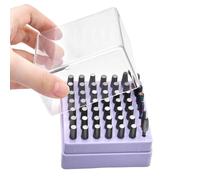Nail Drill Bits Box - 3.23 Inches , Dust-Proof Container with 49 Holes, PVC | Professional Nail Drill Bit Organizer for Beginner, Enthusiast, Family, Friends, Home, Salon