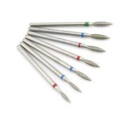 Nail Drill Bits Set Carbide, Silicone Rubber Stainless Steel Nail Drill Bits Buffer Rotary Burr Mills Cutter For Manicure Drill Accessories Foot Polishing Tools Pack Of 5 Multicolor(Burgundy)