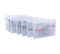 Nail Drill Bits Set, Nail Drill Bits Set for Manicure, 10pc Ceramic Nail Drill Bit Set Electric Machine Manicure Bits Rotary Burr Cuticle Tools(Set28 hh3)