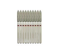 Nail Drill Bits Set, Nail Drill Bits Set for Manicure, Long Cone Diamond Cuticle Bit 3x16mm Nail Drill Bits Manicure Drills Pack of 10)(Ga0316d f(d))