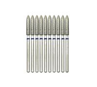 Nail Drill Bits Set, Nail Drill Bits Set for Manicure, Long Cone Diamond Cuticle Bit 3x16mm Nail Drill Bits Manicure Drills Pack of 10)(Ga0316d m(d))