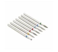 Nail Drill Bits Set, Nail Drill Bits Set for Manicure, Pack of 7 Diamond Nail Drill Bits for Manicure Rotary Burr Electric Milling Cutters Cuticle Cleaner(No2)