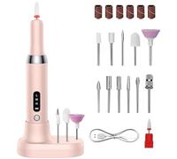 Nail Drill, Electric Nail Files, Adjustable Nail E File, Acrylic Nail Drill, Gel Nail File, Manicure Pedicure Tool, with 12 Drill Bits Adjustable Speed Control for Beginner Girl Women Mum