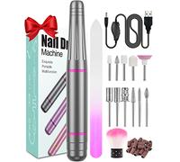 Nail Drill, Electric Nail Files for Acrylic and Gel Nails, Professional Nail Drill Machine, Portable Efile for Shaping, Fixing, Smoothing Nails and Cuticles