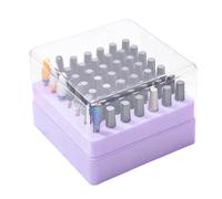 Nail Drill Grinding Bit Holder 49 Holes Space-saving Container