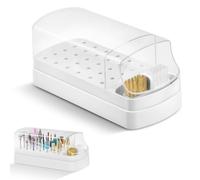 Nail Drill Holder, 30 Holes, Professional Holder for Electric Nail Drill Bits (Without Nail Drill Set)