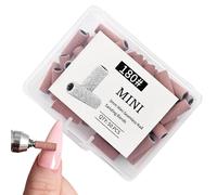Nail Drill Sanding Bands - 50 Piece Compact Manicure Set with Storage Case, Medium Grit File Bands, Portable Nail Care Accessory for Traveling, Business Trip Party, Indoor School Use, Gift for Gi