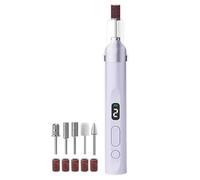 Nail Drill, Silent Pedicure Tool with LED Light - Professional Electric Nail - for Travel Home Salon and for Cuticles for Feet Hands and Women