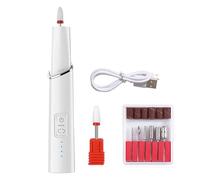 Nail Drills Electric Nail Clipper Automatic Nail Trimmer for Adults for Seniors Nail Clippers Set Toenail for Thick Nails for Women Fingernail USB Rechargeable 4-speed Adjustment (163x25mm,White)