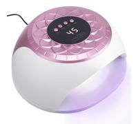 Nail Dryer UV Lamp for Gel Nails with 4 Timers, 268 W Professional UV Lamp Nails with Digital Display, UV Nail Light, Sensor, 57 Lamp Beads Quick Drying Nail Polish Hardening for Fingers/Toenails