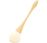 Nail Dust Brush, Makeup Brush for Applying Blusher, Portable Smooth Mushroom Cosmetic Nail Dusting Brush with Wooden Handle