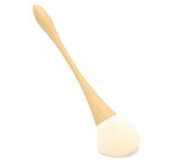 Nail Dust Brush, Nylon Hair Nail Cleaning Brushes Nail Dust Removal Brush Foundation Brush Powder Brush with Wooden Handle for Cream, Blush, Liquid and Mineral Foundation