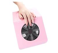 Nail Dust Collector, 40W Nail Dust Vacuum Collector Professional Manicure Fan with Reusable Filter Silicon Hand Pillow Nail Dust Extractor Clean