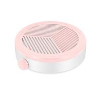 Nail Dust Collector Adjustable Suction, Small Dust Collector Nail Salon Powerful Nail Dust Extractor Fan Vacuum Cleaner for Women Manicurs Home Use Acrylic Dip Powder Nails Removal (White-Pink)