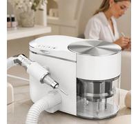 Nail Dust Collector & Electric Nail Drill, 35000 RPM Brushless Motor, 68dB Ultra Quiet, Suck While Grinding for Acrylic Gel Nail Art & Pedicure