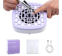 Nail Dust Collector - Electric Nail - Electric Nails Dust Suction - Portable Low-Noise Nails Vacuum Machine with 10 Filter Papers - Professional Manicure Dusts Remover for Salon & Home