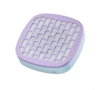 Nail Dust Collector Portable Vacuum Fan with LED Light for Acrylic Gel Nails - Silent Suction Machine for Salon Home Use 14x14cm(purple)