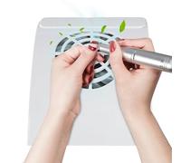 Nail Dust Collector - Powerful Compact Quiet Home Manicure Tool - Nail Dust Collector Vacuum Fan - for Mom Wife Daughter Girlfriend Professionals Enthusiasts