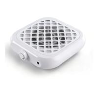 Nail Dust Collector - Professional Mini Vacuum Extractor with 30 Filter Pads | Strong Suction Nail Art Tool for Salon & Home Use (White)