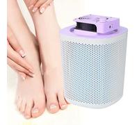 Nail Dust Collector Rechargeable, 40W Foot Vacuum Fan Dust Collector with 2 Reusable Filter, 3-Speed Smart Control/Extra-Large/Removable/3600 RPM,Purple
