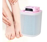 Nail Dust Collector Rechargeable, 40W Foot Vacuum Fan Dust Collector with 2 Reusable Filter, 3-Speed Smart Control/Extra-Large/Removable/3600 RPM,Pink