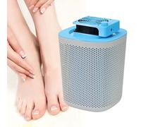 Nail Dust Collector Rechargeable, 40W Foot Vacuum Fan Dust Collector with 2 Reusable Filter, 3-Speed Smart Control/Extra-Large/Removable/3600 RPM,Blue