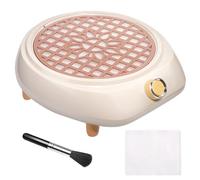 Nail Dust Collector Vacuum with Reusable Filter & Dusting Brush, Dust Collector Nails Professional, Electric Dust Suction Machine Manicure Pedicure Tool for Acrylic Nail Polishing,Salon & Home