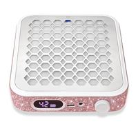 Nail Dust Collector Wireless, CHRISTINE SHELLY Rechargeable Dust Extractor with Reusable Filter Vacuum Vent Fan Powerful Suction Manicure Machine for Professional Nails Drilling Polishing Portable
