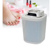 Nail Dust Collector with Reusable Filter - Portable Nail Vacuum Vent Fan, Low Noise, 3600 RPM Foot Art Collector Collecting Remover, Extra-Large, with Adjustable Speed,White