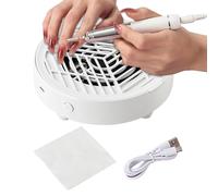 Nail Dust Collector with Ventilation,Silent Extractor Machine - Nail Dust Fan - for Home Manicure Beauty Station for Beginners and Women