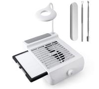 Nail Dust Extractor with Filter, Professional Dust Extraction for Nails Nail Salon, Nail Vacuum Cleaner, Nail Design Manicure, with Cuticle Pusher