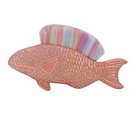 Nail Dust Removal Brush Multi Functional Fish Shaped Nail Cleaning Brush Ergonomic Handle Cosmetic Brush For Nail Art Manicure Tool Plastic Green Blue Light Pink Purple (Colorful)