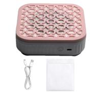 Nail Dust Vacuum - 5.39x5.39x1.77 Inch Electric Extractor | Portable Suction Machine - Quiet Duster Fan. This ABS Filter Device Effectively Captures Debris During Gel Applications.