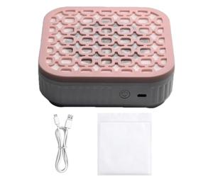 Nail Dust Vacuum - 5.39x5.39x1.77 Inch Electric Extractor | Portable Suction Machine - Quiet Duster Fan. This ABS Filter Device Effectively Captures Debris During Gel Applications.