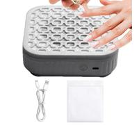 Nail Duster Collector | 5500RPM Fan with Filter,2 Modes Quiet Professional Rechargeable Nail Vent Dust Collector,for Beginner Pedicures Salon Home Cleaning