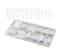 Nail Extension Forms,240 Piece Clear Press-On Tips Art Mold - Full Cover Nail System Form | for Women Acrylic Builder Fake Art Finger Beauty Personal Care Home Professional Salon
