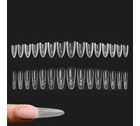 Nail Extension Forms - 240 Pieces Nail Forms Translucent Manicure Crafting | Self Adhesive Artificial Tips For Home Salon Everyday Wear Beginners Professionals Women Girlfriend Strong & Flexible
